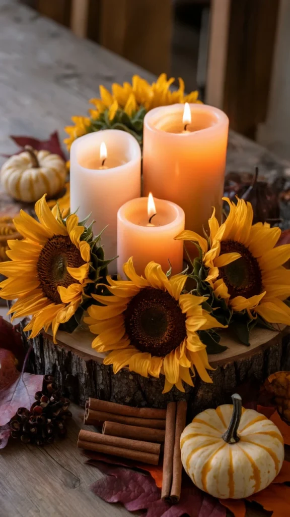 20 Fall Decor Ideas for the Home: Sunflower Theme