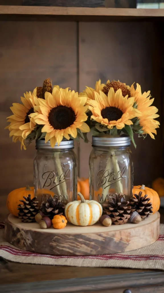 20 Fall Decor Ideas for the Home: Sunflower Theme