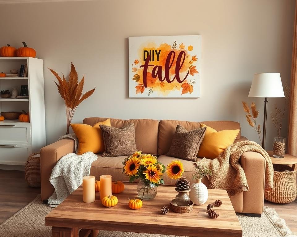 DIY apartment decor for fall