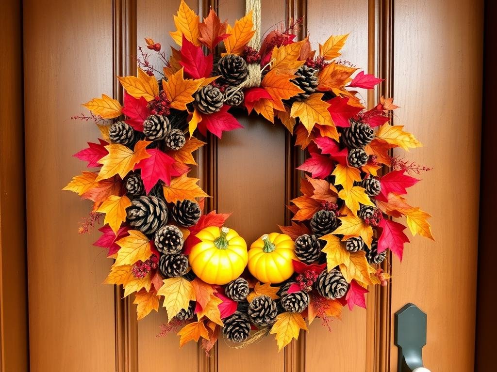 DIY fall wreaths front door decor