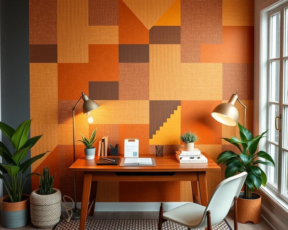 DIY home office accent wall ideas