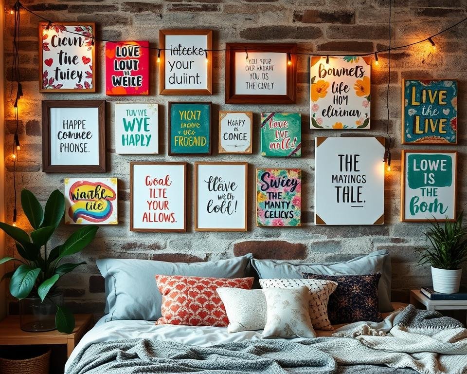 DIY motivational wall art