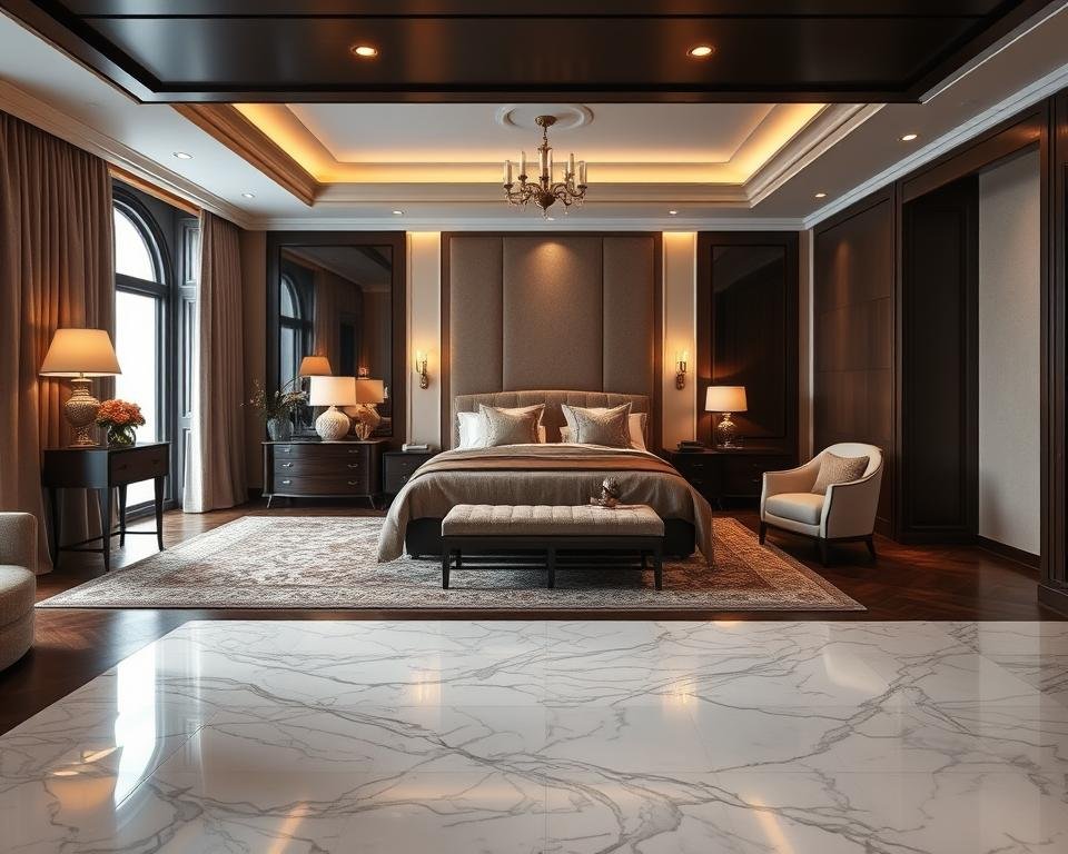 Luxurious flooring options for opulent bedrooms