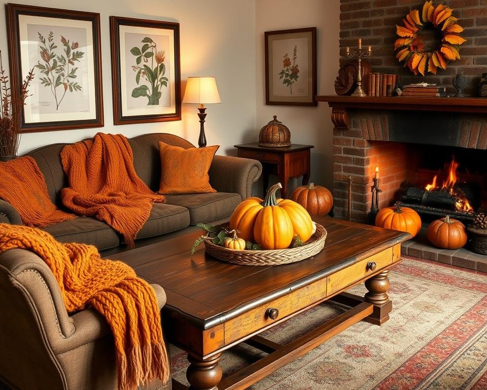 antique fall decor aesthetic