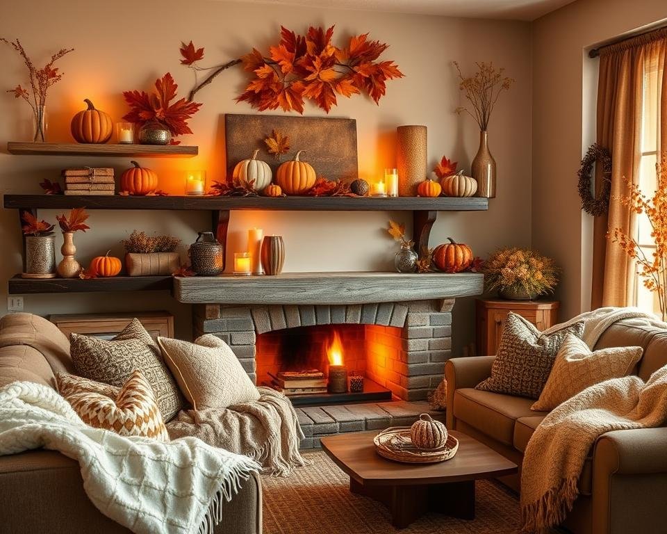 autumn living room decor