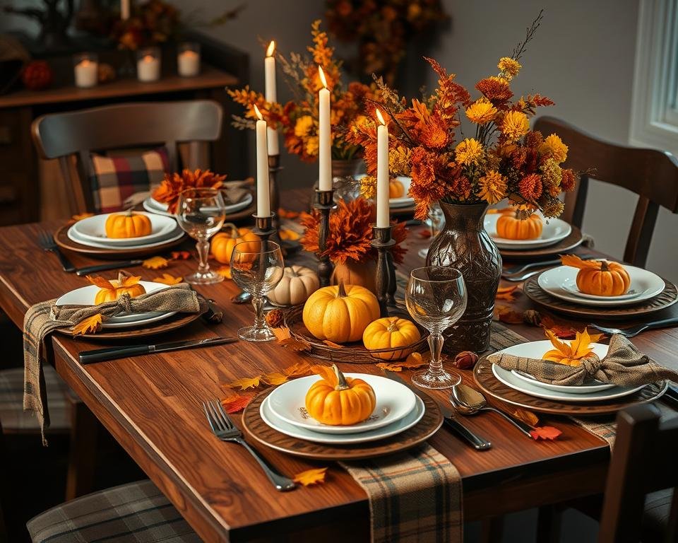 autumn table settings