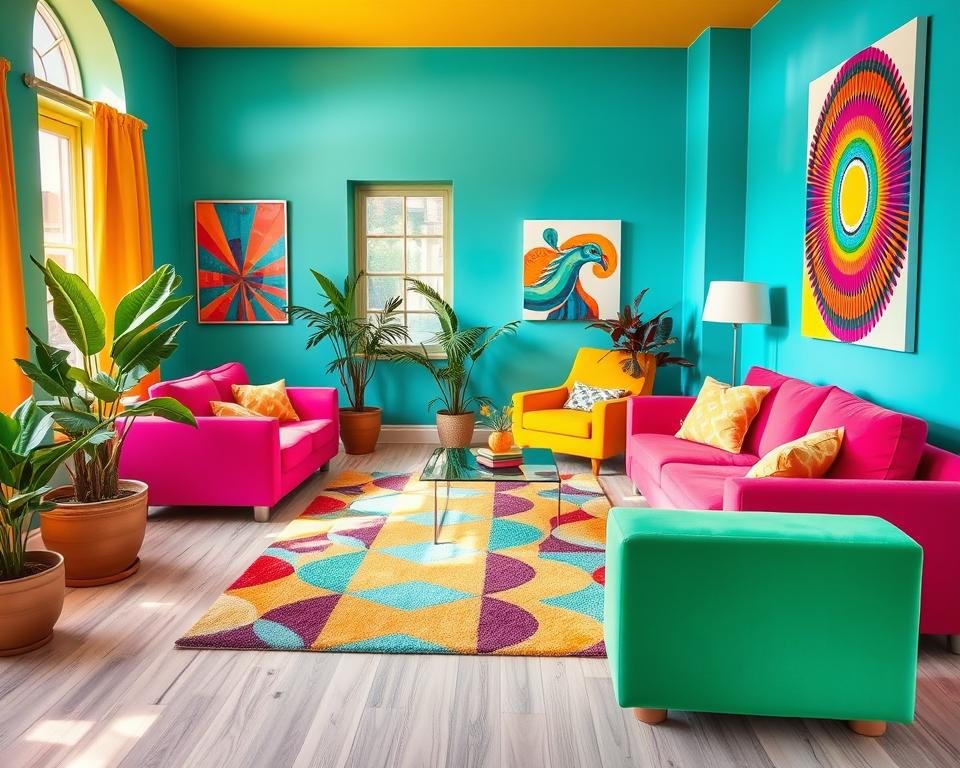 bold colors home interior