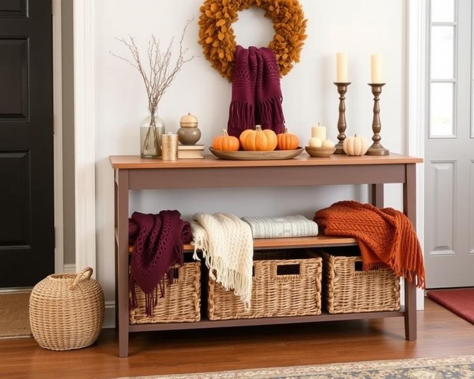 chic blanket storage