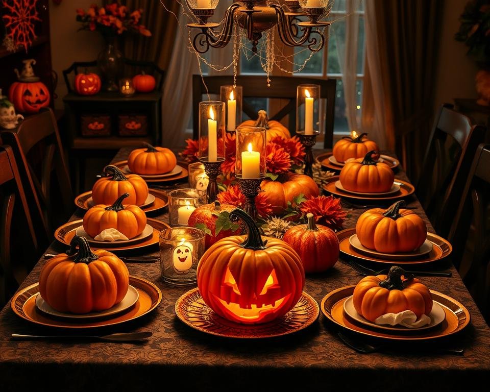 creative halloween table accents