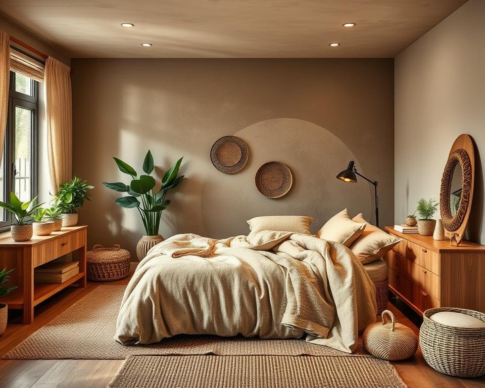 earthy color palette bedroom