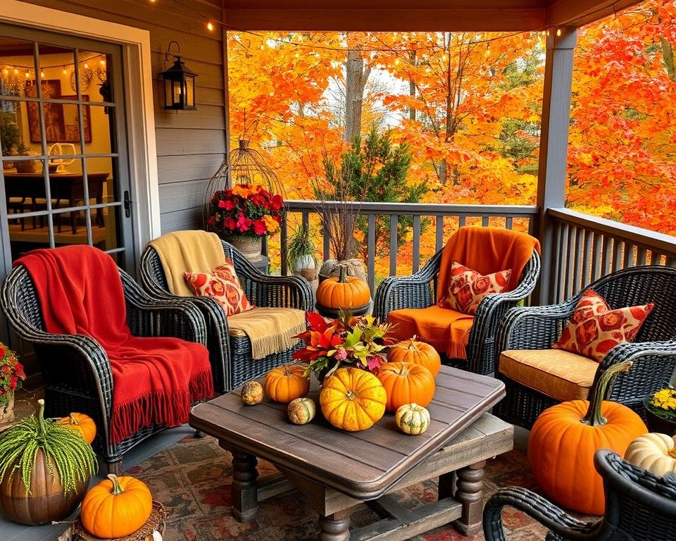 fall home decor patio