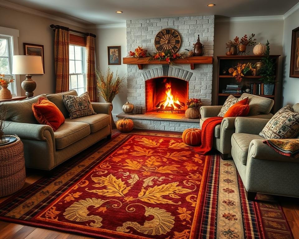 fall-inspired rug styles