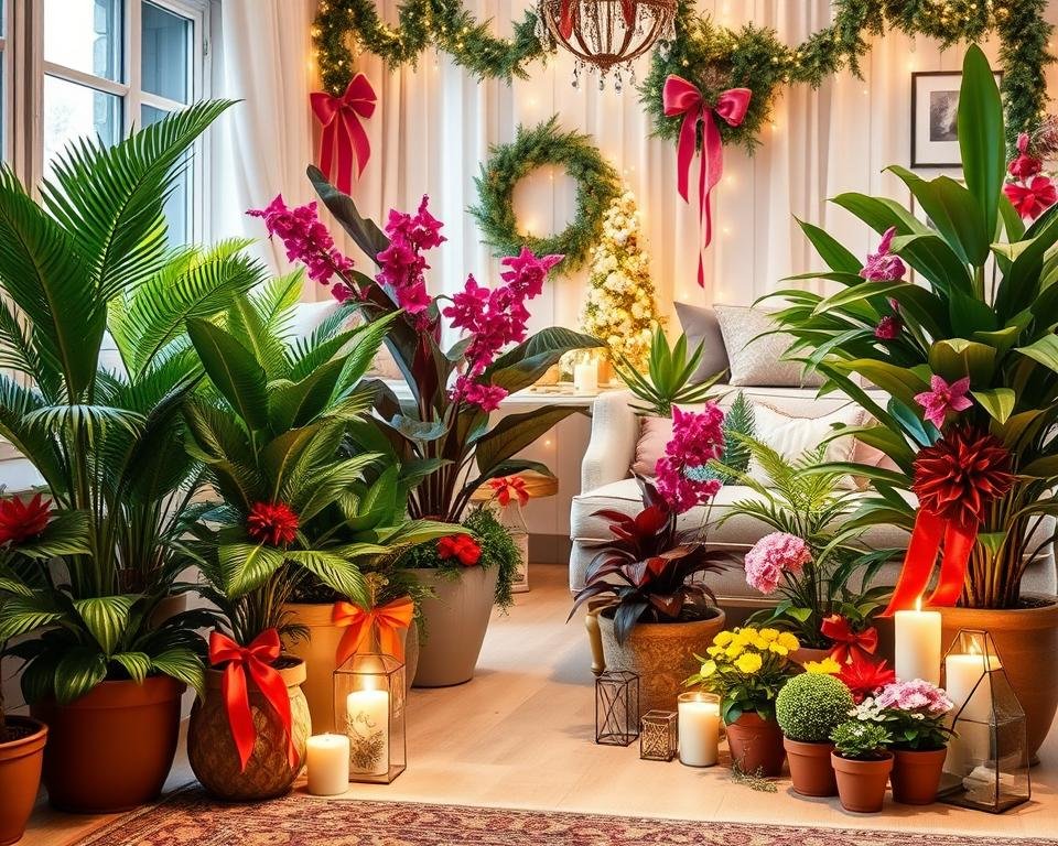 festive plant decor