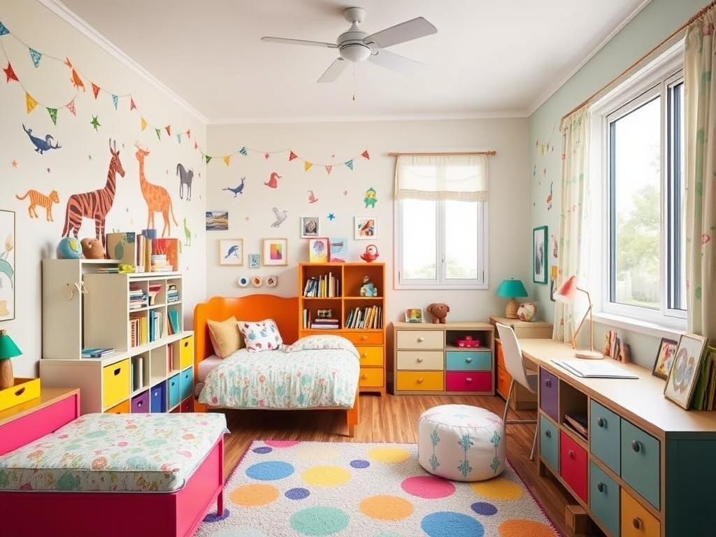 fun and functional kids' bedroom design