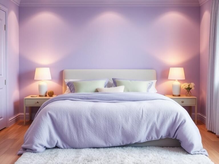 home bedroom refresh purple