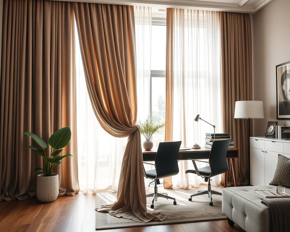 home office decor curtains