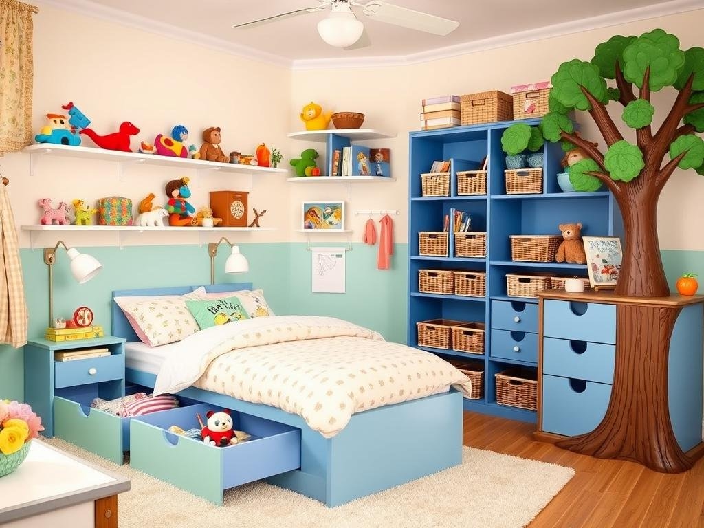 kids' bedroom storage solutions