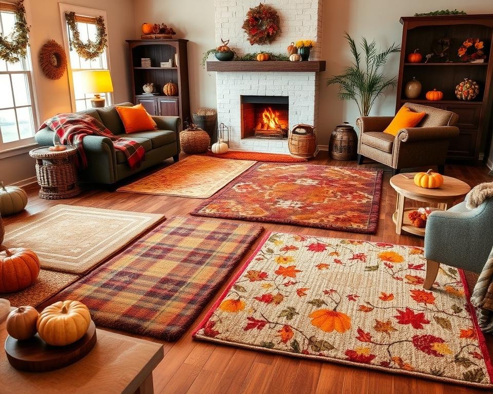 mixing and matching rugs and accessories