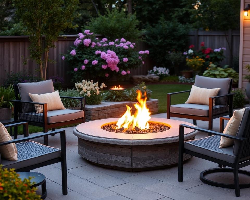 outdoor fire features