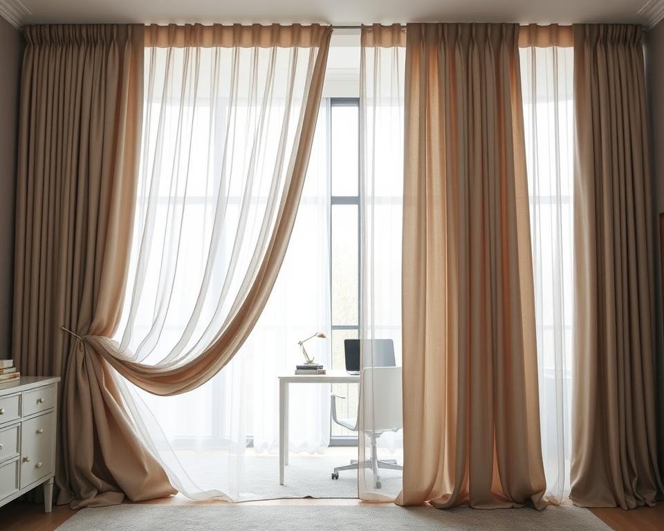 pleated curtains