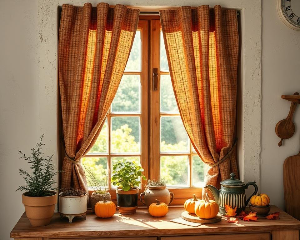 rustic kitchen window decor