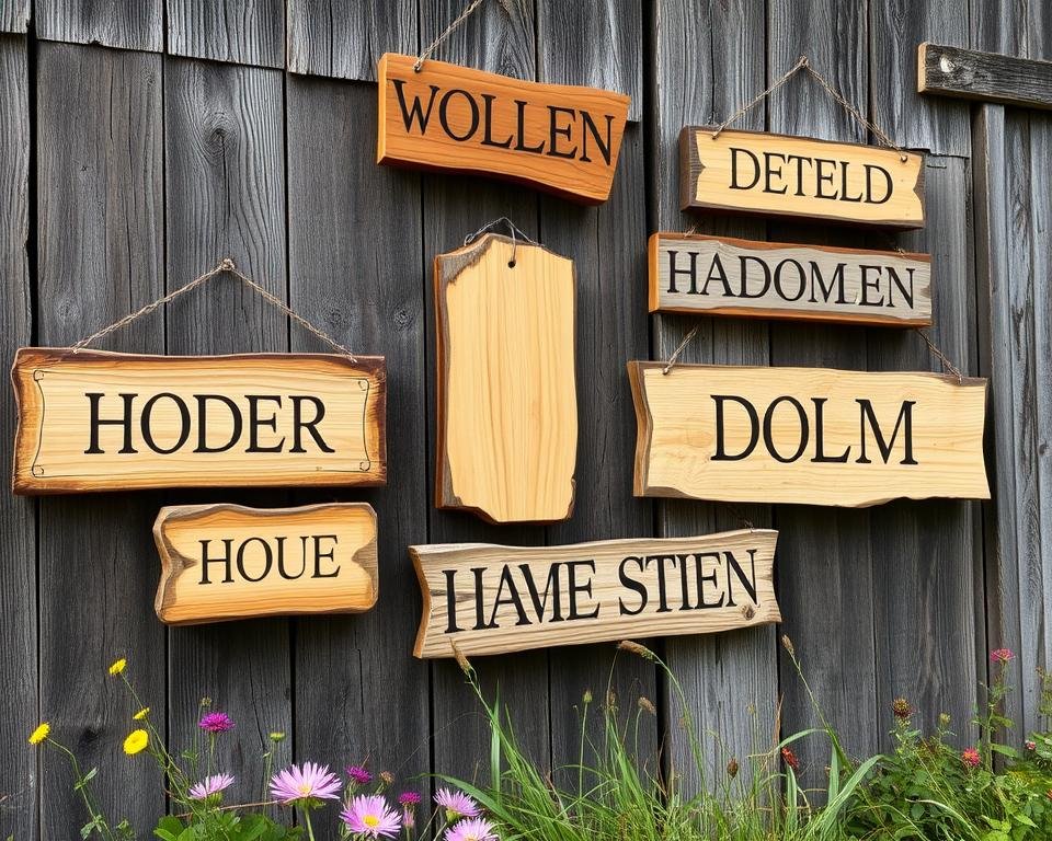 rustic wood signs