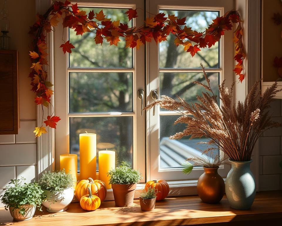 seasonal kitchen window decorations