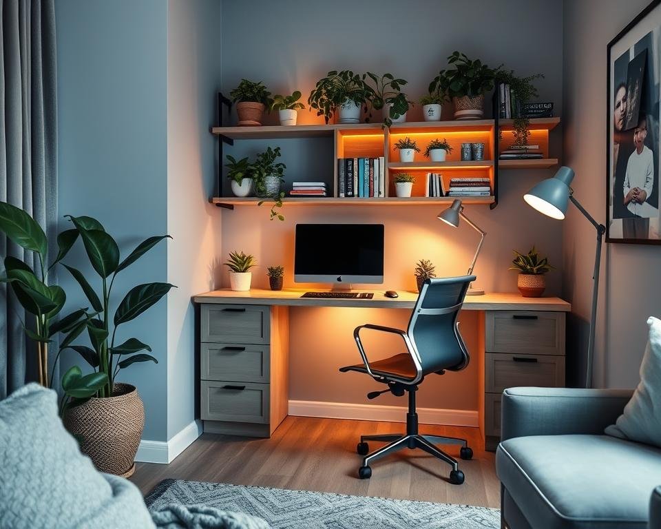 space-saving home office decor