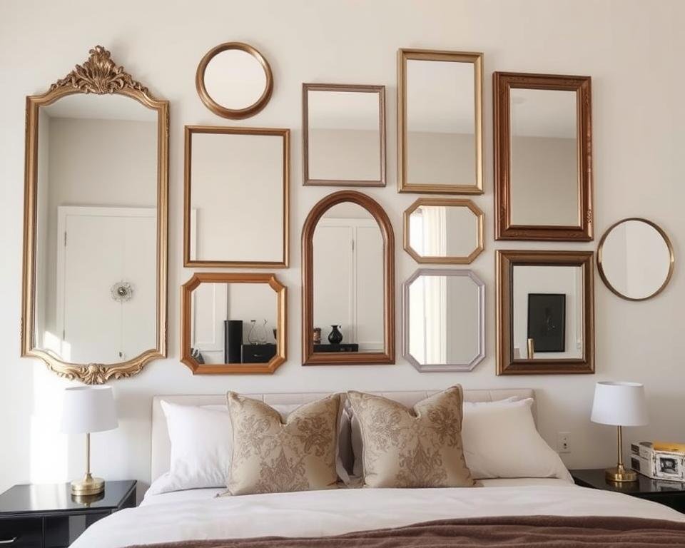 statement wall mirrors bedroom decor