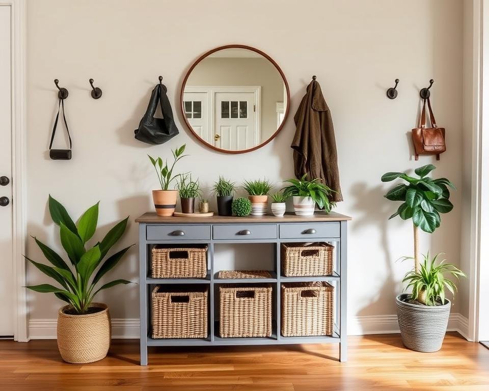 stylish entryway storage