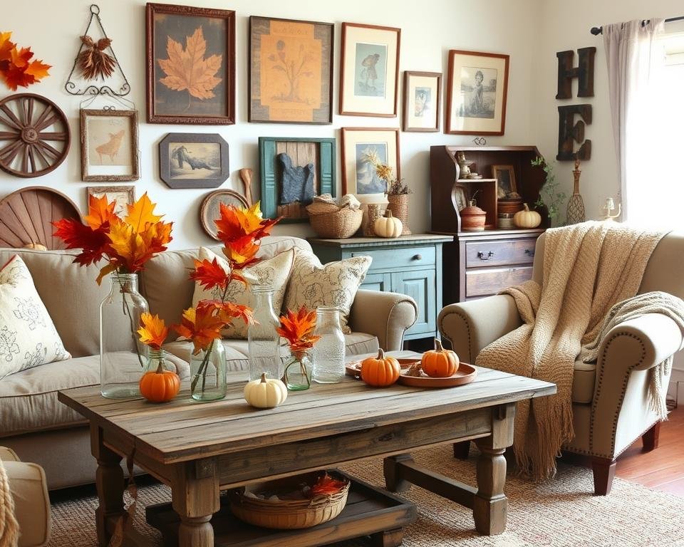 thrift store fall decor