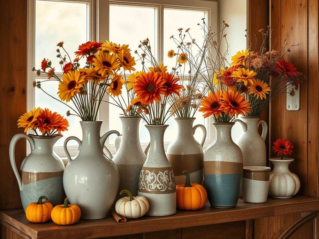 vintage vases for kitchen styling