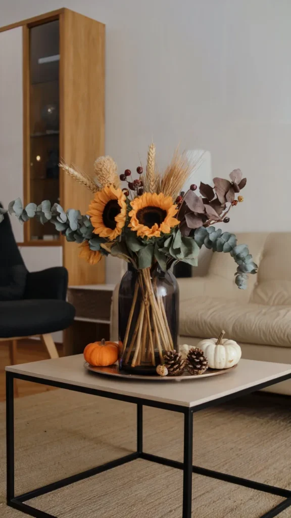 20 Fall Decor Ideas for the Home: Sunflower Theme