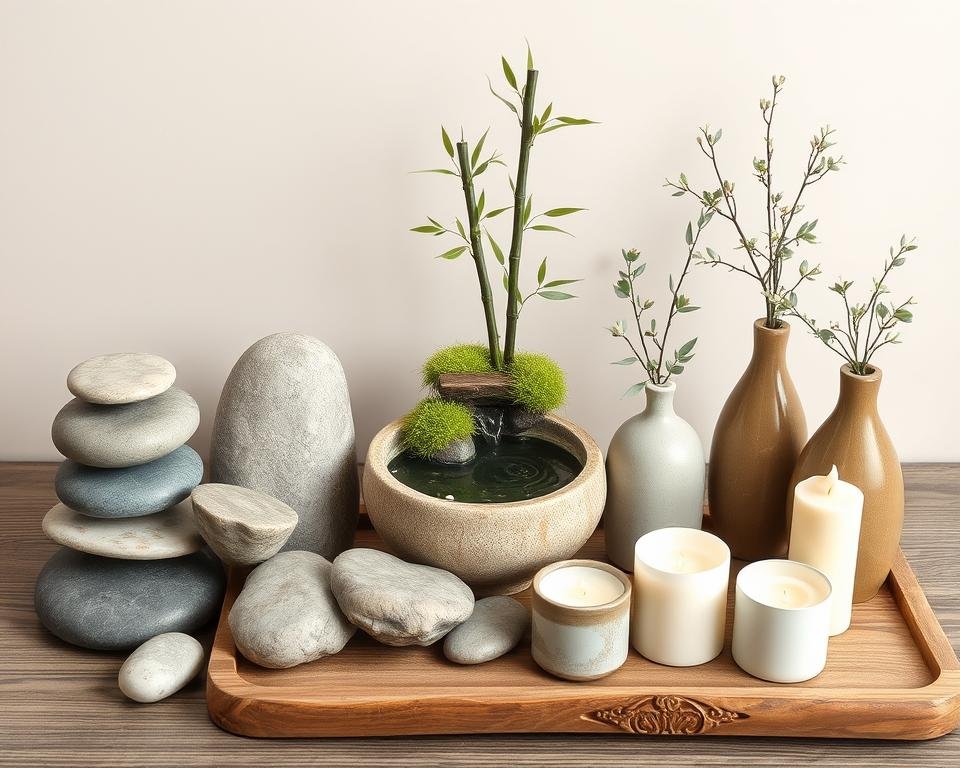 zen-inspired decorative pieces